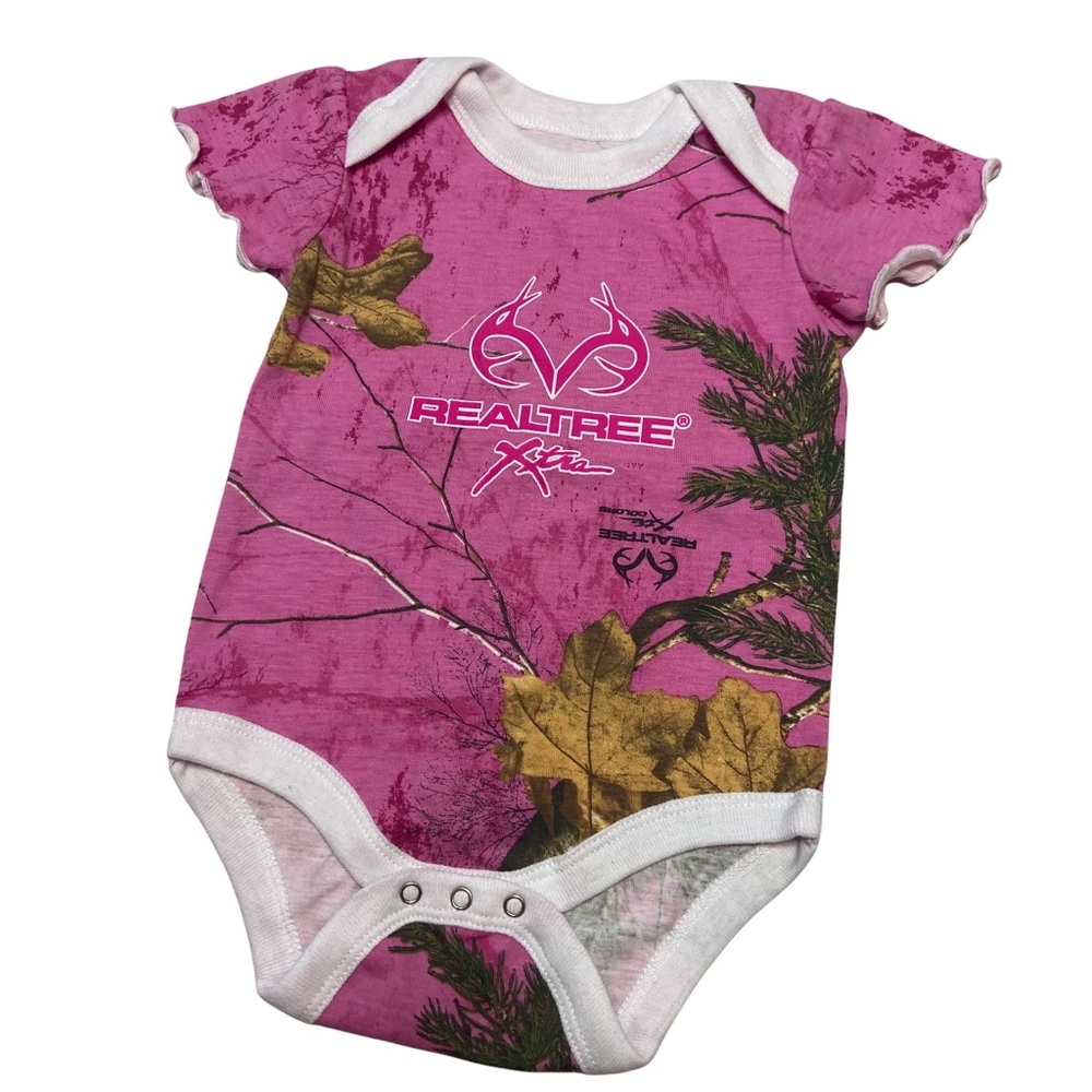 Pink Realtree Girls Onesie